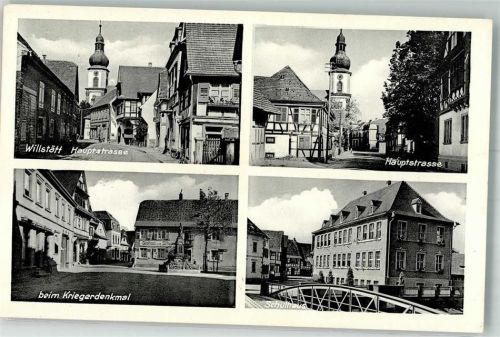 Willstätt Hauptstraße Kriegerdenkmal Schulhaus