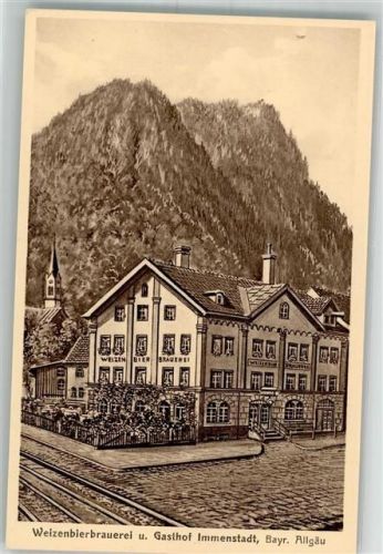 Immenstadt 1927 Weizenbierbrauerei Verlag Hans Pernat
