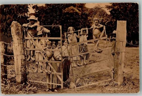 Guatemala-Stadt 1925 Kinder Sonderstempel