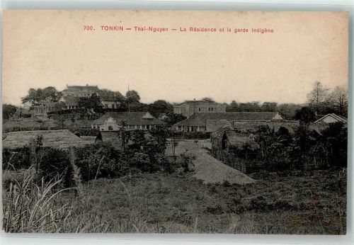 Tonkin Thai Nguyen Residenz u. einheimische Wache