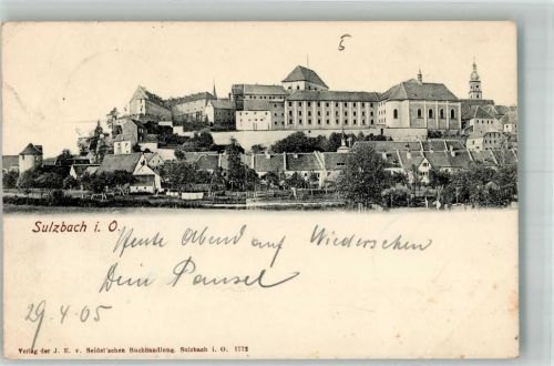 Sulzbach 1905 Bahnpost K.B. Fürth-Nürnberg