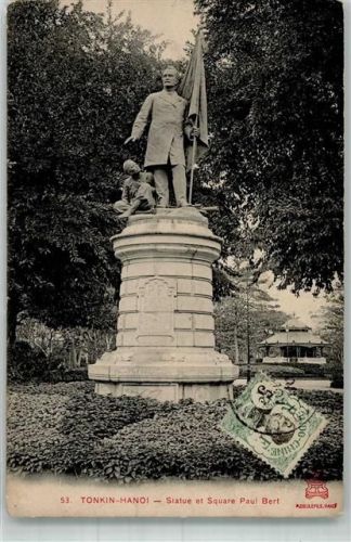 Hanoi Denkmal Paul Bert Briefmarke Bildseite