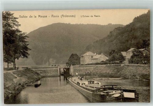 Revin Frachtschiff L´Ecluse de Revin Schleuse