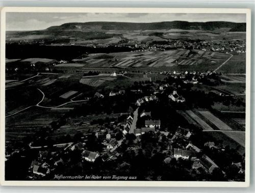 Aalen Fliegeraufnahme Hofherrnweiler Freigeg. d. R.L.M.