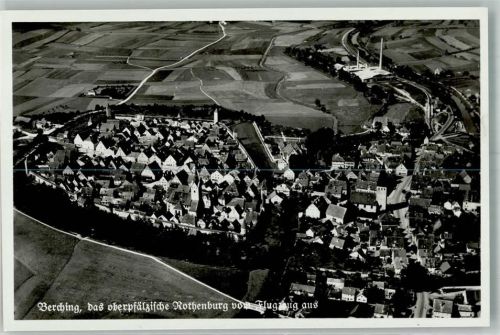Berching Fliegeraufnahme Freigeg. R.L.M.