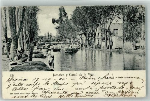 Kingston 1905 Canal de la Viga Marktszene