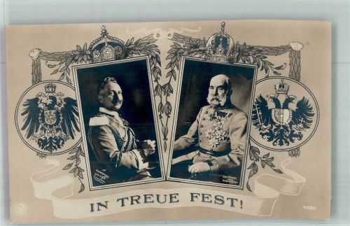 Kaiser Wilhem II und Franz Josef in Uniform , Wappen NPG 4586