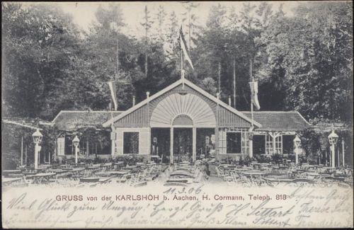 1906 Gruß von der Karshöh bei Aachen,Fr. Szesztokat