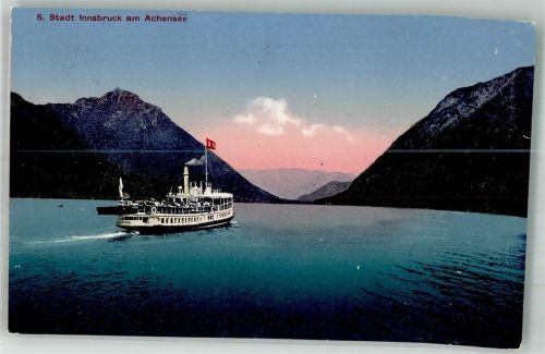 Pertisau 1926 Dampfer Stadt Innsbruck Achensee