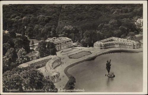 1931 Düsseldorf, Schloß Benrath a. Rhein. Fliegeraufnahme,L.W.B. AKU1