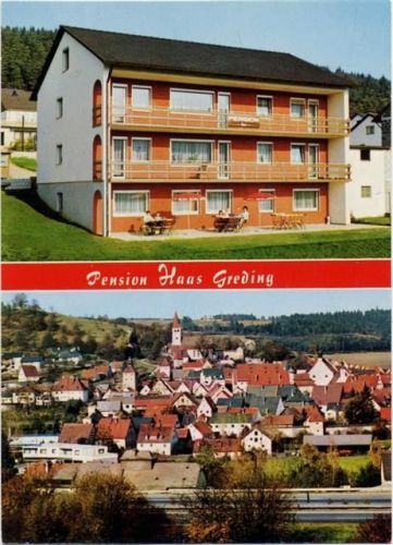 um 1970-80 Greding, Pension -Haas-,Kneidinger AKU1
