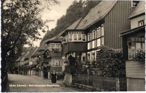 01814 O8320 Bad Schandau um 1964 - Bad Schandau, Ansicht,Albert Krebs KG AKU1