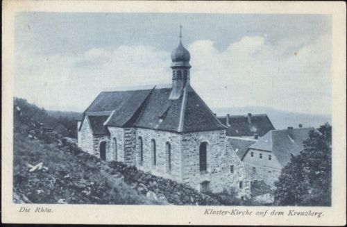 1921 Bischofsheim, die Rhön, Klosterkirche auf dem Kreuzberg,Bruno Hansmann