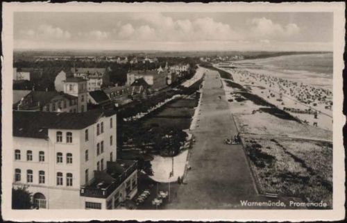 18119 O2530 Warnemünde um 1960 - Warnemünde, -Promenade-, Strand, Ostsee,Trincks & Co AKU1