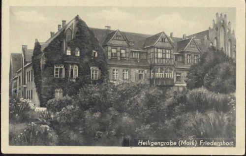um 1930/40 Heiligengrabe (Mark), -Friedenshort-, Schloss, Garten,Berthold Haupt AKU1