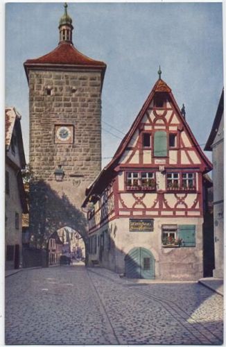 um 1910-20 Rothenburg o.T., Siebersturm,Martin Herpich