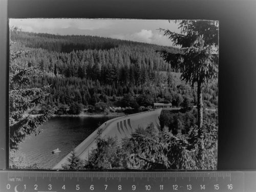 79859 W7826 Blasiwald GLASNEGATIV Staumauer