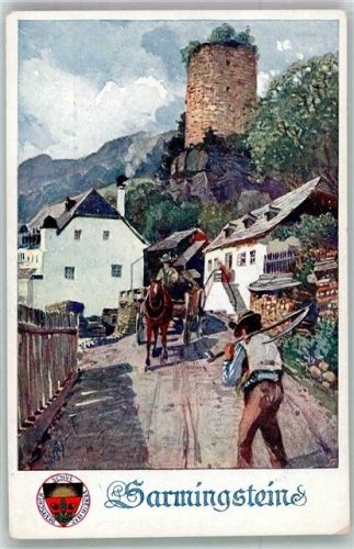 Sarmingstein Deutscher Schulverein Dorfansicht