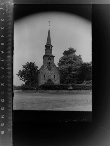 25560 W2216 Schenefeld , Mittelholst GLASNEGATIV Kirche