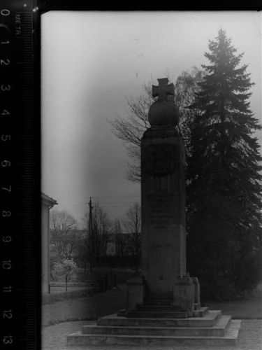 37176 W3412 Nörten-Hardenberg GLASNEGATIV Kriegerdenkmal