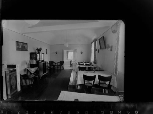 59955 W5788 Langewiese GLASNEGATIV Gasthaus Becker