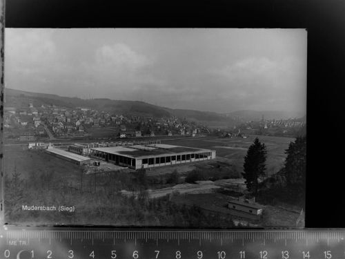 57555 W5245 Mudersbach , Sieg GLASNEGATIV