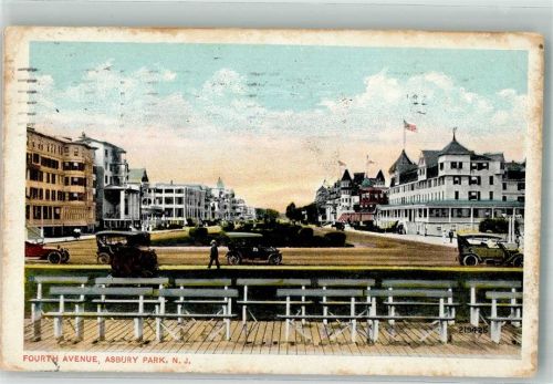 Asbury Park 1915 Auto Fourth Avenue
