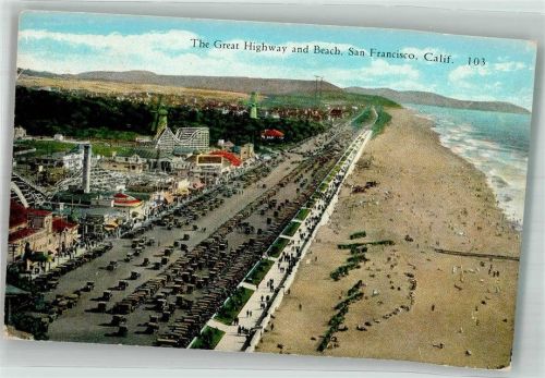 San Francisco 1929 Schwimmbad Strand The Great Highway