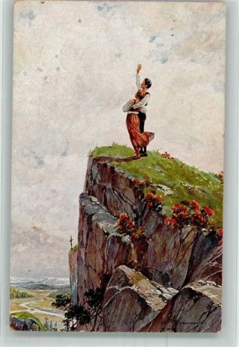 Auf lichter Höhe Verlag Hermann Wolff K 1277 Borrmeister, R. 1918 Künstlerkarte