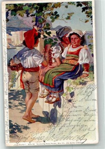 1902 Erste Früchte Serie 22 Kunstverlag Ravael Neuber