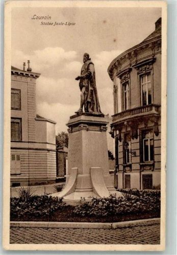 Leuven 1914 Denkmal Juste Lipse Feldpost WK I Nr. 104