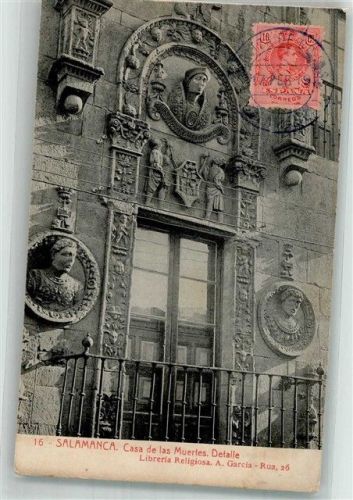 Salamanca 1919 Casa de las Muertes Marke bildseitig