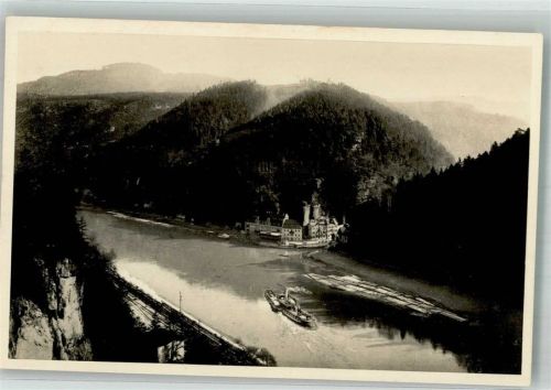 Hrensko Elbdampfer Großer Winterberg Sächsisch-böhmische Schweiz