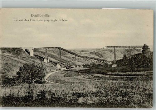Bouillonville WK I gesprengte Brücke