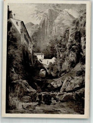 Amalfi sign.Blechen, K. Schlucht