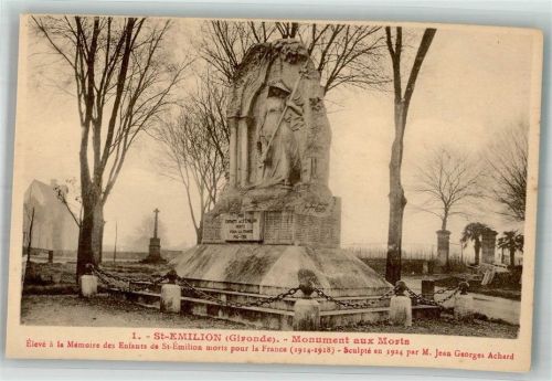Saint-Emilion Kriegerdenkmal 1914-1918