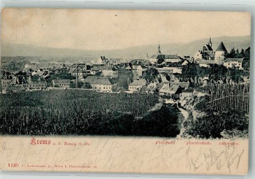 Krems 1900 Pfarrkirche Piaster- Kirche Schießstand