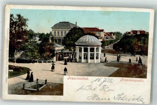 Frantiskovy Lazne 1900 Franzsensquelle