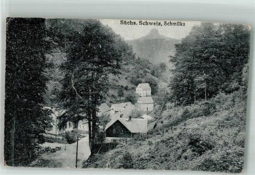 01814 O8320 Schmilka - Panorama des Ortes