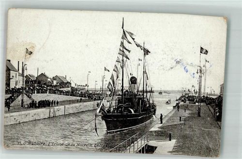 Saint-Nazaire Hafen Dampfschiff