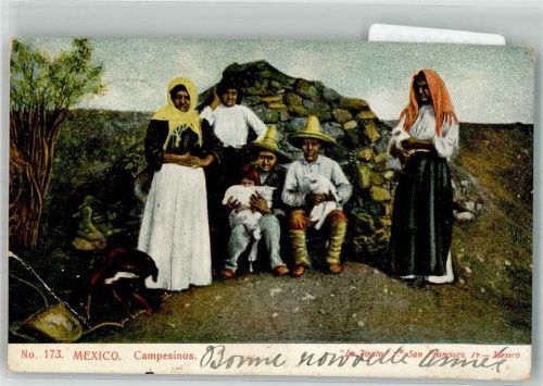 Mexiko City 1907 Tracht Campesinos