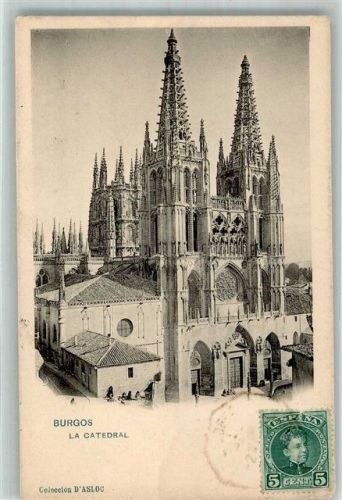 Burgos Kirche Kathedrale Marke bildseitig