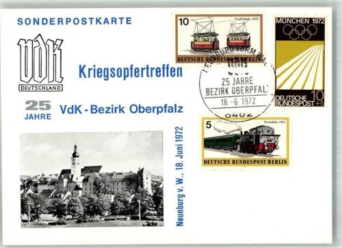 Neunburg VDK Bezirk Oberpfalz Kriegsopfertreffen 18.6.1972