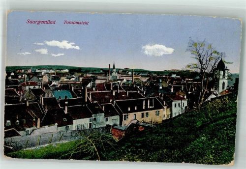 Sarreguemines 1917 Feldpost WK I Zensurstempel