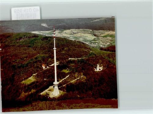 Dannenfels Luftaufnahme Donnersberg mit Fernsehturm Ludwigsturm und Waldhaus