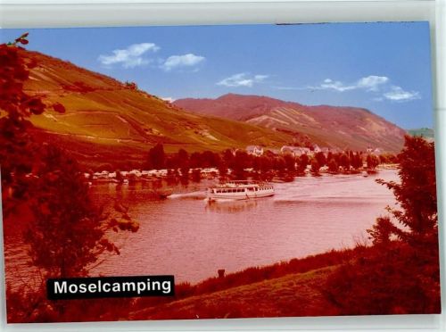 56829 W5593 Pommern , Mosel FOTO KEINE AK Moselcamping Schiff