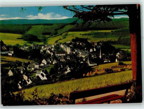 57392 W5948 Fredeburg , Sauerl - Blick auf Fredeburg
