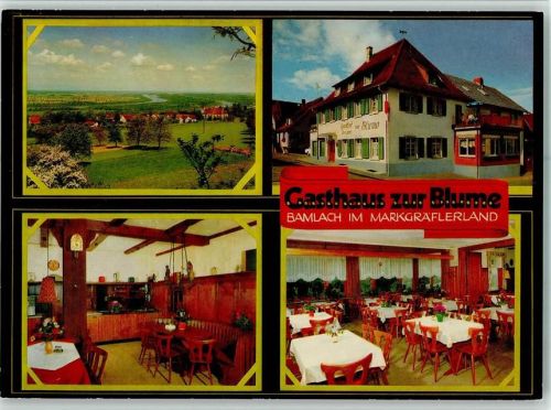 Bamlach Gasthaus Zur Blume Innenaufnahmen 4-Bildaufnahme