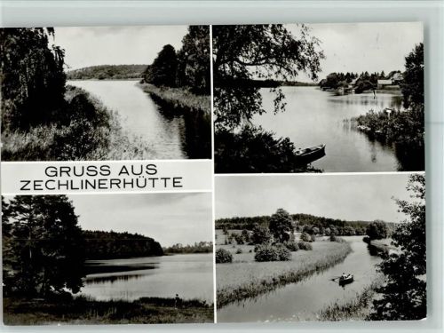 Zechlinerhütte Ortsansichten 4-Bildaufnahme