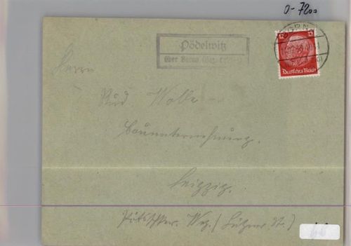 04539 O7201 Pödelwitz KEINE AK Landpoststempel